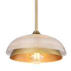 Golden Lighting 0309-M1L BCB-RPG Brushed Champagne Brass Golden Lighting Crawford 1-light Pendant In Brushed Champagne Brass Image 5