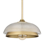 Golden Lighting 0309-M1L BCB-RPG Brushed Champagne Brass Golden Lighting Crawford 1-light Pendant In Brushed Champagne Brass Image 1