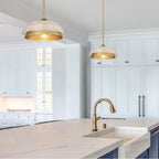 Golden Lighting 0309-M1L BCB-RPG Brushed Champagne Brass Golden Lighting Crawford 1-light Pendant In Brushed Champagne Brass Image 3