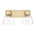Golden Lighting 0314-BA2 BCB-CLR Brushed Champagne Brass Golden Lighting Remy 2-light Vanity In Brushed Champagne Brass Image 1