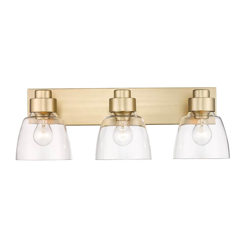 Golden Lighting Remy Golden Lighting Remy 3-light Vanity In Brushed Champagne Brass