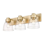 Golden Lighting 0314-BA3 BCB-CLR Brushed Champagne Brass Golden Lighting Remy 3-light Vanity In Brushed Champagne Brass Image 1