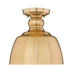 Golden Lighting Holmes Wry Lighting Holmes 1-light Flush Mount In Matte Black