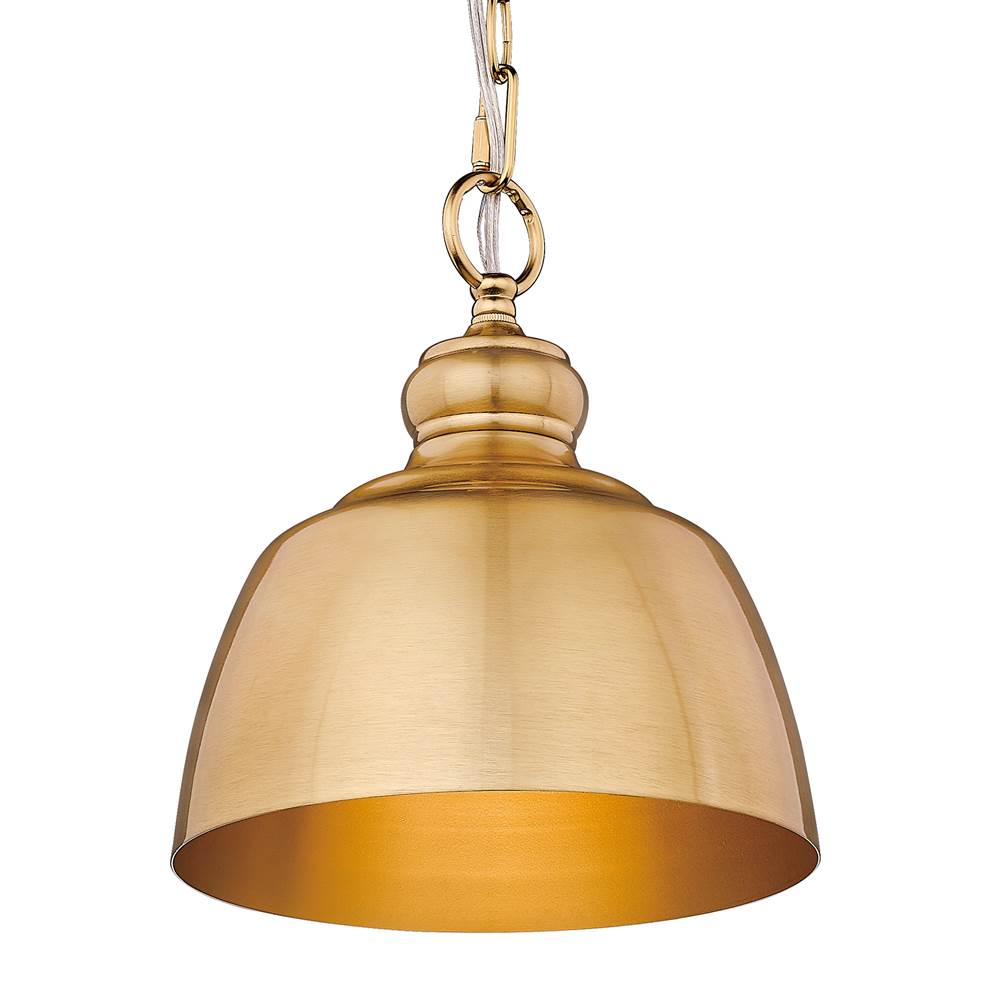 Golden Lighting 0316-M1L MBG Modern Brushed Gold Wry Lighting Holmes 1-light Pendant In Modern Brushed Gold Image 5