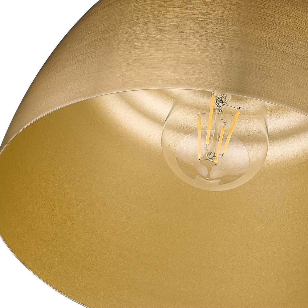 Golden Lighting 0316-M1L MBG Modern Brushed Gold Wry Lighting Holmes 1-light Pendant In Modern Brushed Gold Image 4