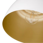 Golden Lighting 0316-M1L WHT Matte White Wry Lighting Holmes 1-light Pendant In Matte White Image 5
