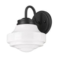Golden Lighting 0508-1W BLK-VMG Matte Black Golden Lighting Ingalls 1-light Wall Sconce In Matte Black Image 1
