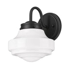 Golden Lighting 0508-1W BLK-VMG Matte Black Golden Lighting Ingalls 1-light Wall Sconce In Matte Black Image 1