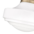 Golden Lighting 0508-L MBS-VMG Modern Brass Golden Lighting Ingalls 1-light 16in Pendant In Modern Brass And Vintage Milk Glass Image 5