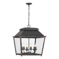 Golden Lighting 0804-6P ABI Antique Black Iron Golden Lighting Abingdon 6-light Pendant In Antique Black Iron Image 1