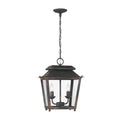 Golden Lighting 0804-M2L ABI Antique Black Iron Golden Lighting Abingdon 2-light Pendant In Antique Black Iron Image 1