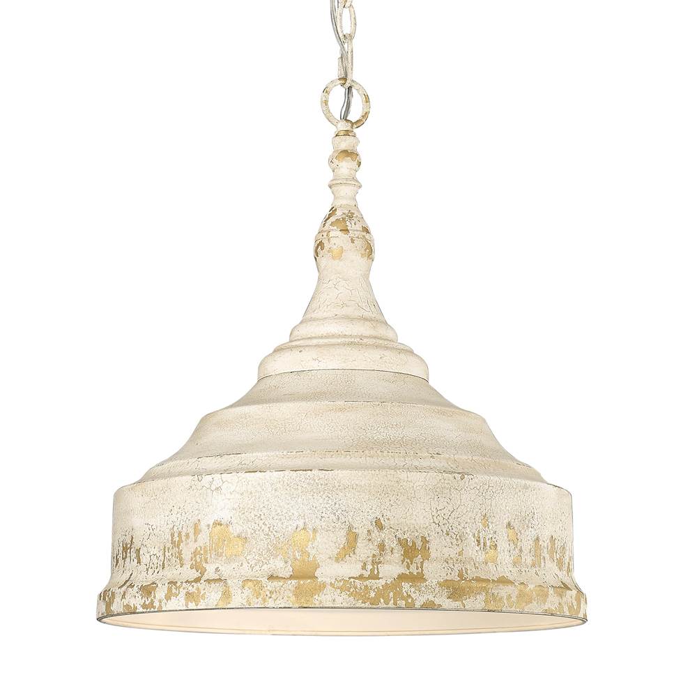 Golden Lighting 0806-3P AI Antique Ivory Golden Lighting Keating 3-light Pendant In Antique Ivory Image 5