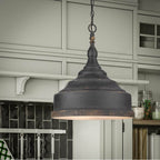 Golden Lighting 0806-3P ABI Antique Black Iron Golden Lighting Keating 3-light Pendant In Antique Black Iron Image 2