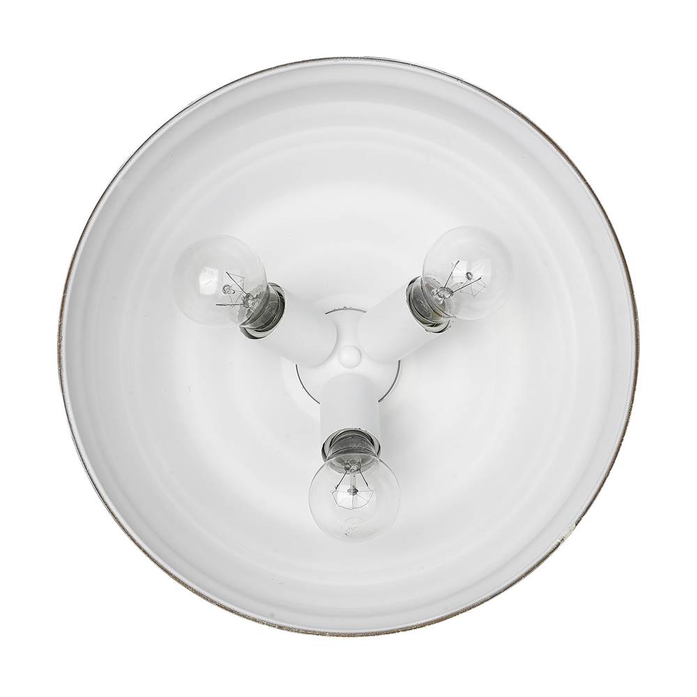 Golden Lighting 0806-FM AI Antique Ivory Golden Lighting Keating 3-light Flush Mount In Antique Ivory Image 3