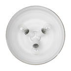 Golden Lighting 0806-FM AI Antique Ivory Golden Lighting Keating 3-light Flush Mount In Antique Ivory Image 3