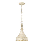 Golden Lighting Keating Golden Lighting Keating 1-light Pendant In Antique Black Iron And Antique Black Iron Shade