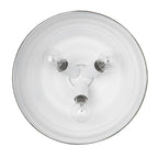 Golden Lighting 0806-SF AI Antique Ivory Golden Lighting Keating 3-light Semi-flush Mount In Antique Ivory Image 3