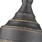 Golden Lighting 0806-S ABI Antique Black Iron Golden Lighting Keating 1-light Pendant In Antique Black Iron And Antique Black Iron Shade Image 3