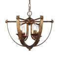 Golden Lighting 0815-4P HG Heirloom Gold Wry Lighting Victoria 4-light Pendant In Heirloom Gold Image 1