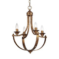 Golden Lighting 0815-4 HG Heirloom Gold Wry Lighting Victoria 4-light Chandelier In Heirloom Gold Image 1