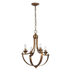 Golden Lighting Victoria Wry Lighting Victoria 4-light Chandelier In Heirloom Gold