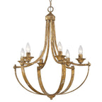 Golden Lighting 0815-6 HG Heirloom Gold Wry Lighting Victoria 6-light Chandelier In Heirloom Gold Image 1