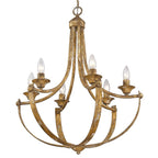 Golden Lighting 0815-6 HG Heirloom Gold Wry Lighting Victoria 6-light Chandelier In Heirloom Gold Image 3