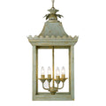 Golden Lighting 0838-4P VS Vintage Sage Golden Lighting Finley 4-light Pendant In Vintage Sage Image 1