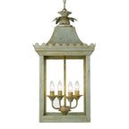 Golden Lighting 0838-4P VS Vintage Sage Golden Lighting Finley 4-light Pendant In Vintage Sage Image 1