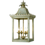 Golden Lighting Finley Golden Lighting Finley 4-light Pendant In Vintage Sage