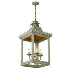 Golden Lighting 0838-4P VS Vintage Sage Golden Lighting Finley 4-light Pendant In Vintage Sage Image 2