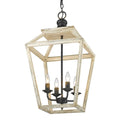 Golden Lighting 0839-4P ABI Antique Black Iron Golden Lighting Haiden 4-light Pendant In Antique Black Iron Image 1