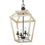 Golden Lighting 0839-4P ABI Antique Black Iron Golden Lighting Haiden 4-light Pendant In Antique Black Iron Image 1