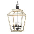 Golden Lighting 0839-4P ABI Antique Black Iron Golden Lighting Haiden 4-light Pendant In Antique Black Iron Image 5