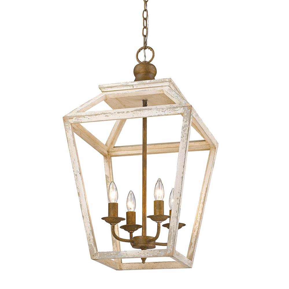 Golden Lighting 0839-4P BC Burnished Chestnut Golden Lighting Haiden 4-light Pendant In Burnished Chestnut Image 3