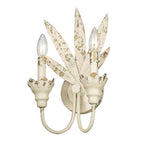Golden Lighting 0846-2W AI Antique Ivory Golden Lighting Lillianne 2-light Wall Sconce In Antique Ivory Image 1