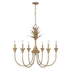 Golden Lighting Lillianne Golden Lighting Lillianne 6-light Chandelier In Antique Ivory