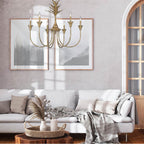 Golden Lighting 0846-6 HG Heirloom Gold Golden Lighting Lillianne 6-light Chandelier In Heirloom Gold Image 3