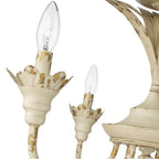 Golden Lighting 0846-6SF AI Antique Ivory Golden Lighting Lillianne 6-light Semi-flush Mount In Antique Ivory Image 4