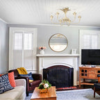 Golden Lighting 0846-6SF AI Antique Ivory Golden Lighting Lillianne 6-light Semi-flush Mount In Antique Ivory Image 3