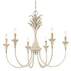 Golden Lighting 0846-6 AI Antique Ivory Golden Lighting Lillianne 6-light Chandelier In Antique Ivory Image 1
