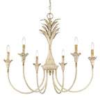 Golden Lighting 0846-6 AI Antique Ivory Golden Lighting Lillianne 6-light Chandelier In Antique Ivory Image 5
