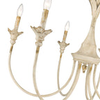 Golden Lighting 0846-6 AI Antique Ivory Golden Lighting Lillianne 6-light Chandelier In Antique Ivory Image 4