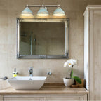 Golden Lighting 0865-BA3 AGV-TEAL Aged Galvanized Steel Golden Lighting Kinsley 3-light Vanity In Antique Teal Shade Image 3