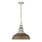 Golden Lighting Kinsley Golden Lighting Kinsley 1-light Pendant In Antique Rust Shade