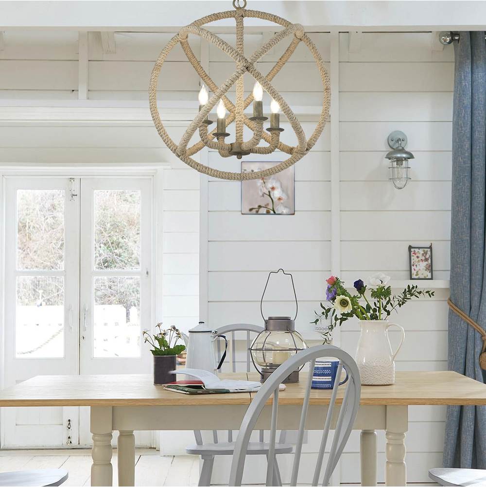 Golden Lighting 0868-4 BC Burnished Chestnut Wry Lighting Marina 4-light Chandelier In Burnished Chestnut Image 2