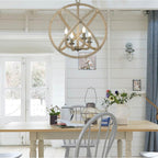 Golden Lighting 0868-4 BC Burnished Chestnut Wry Lighting Marina 4-light Chandelier In Burnished Chestnut Image 2