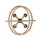 Golden Lighting 0868-4 NB Natural Black Wry Lighting Marina 4-light Chandelier In Natural Black Image 4