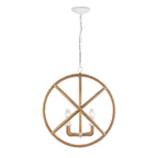 Golden Lighting 0868-4 NWT Natural White Wry Lighting Marina 4-light Chandelier In Natural White Image 3