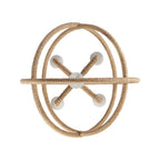 Golden Lighting 0868-4 NWT Natural White Wry Lighting Marina 4-light Chandelier In Natural White Image 4